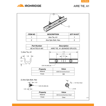 IR-AE-A1TIE-01-M1 rail connector