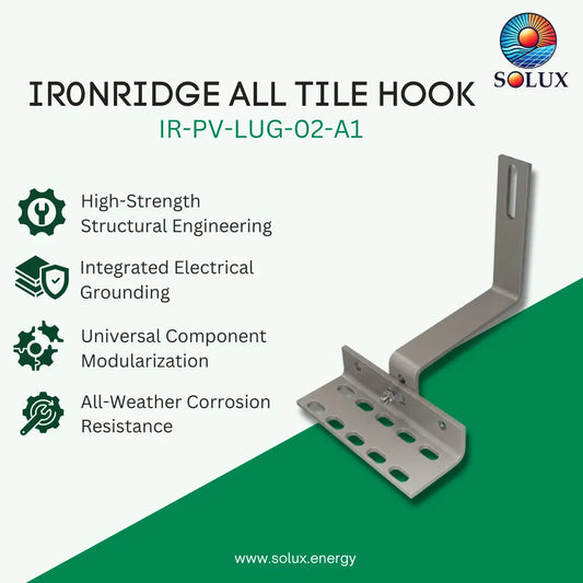 IronRidge IR-QM-ATH-02-M1 All Tile Hook (Incl. 2 Lags) (Priced as each)