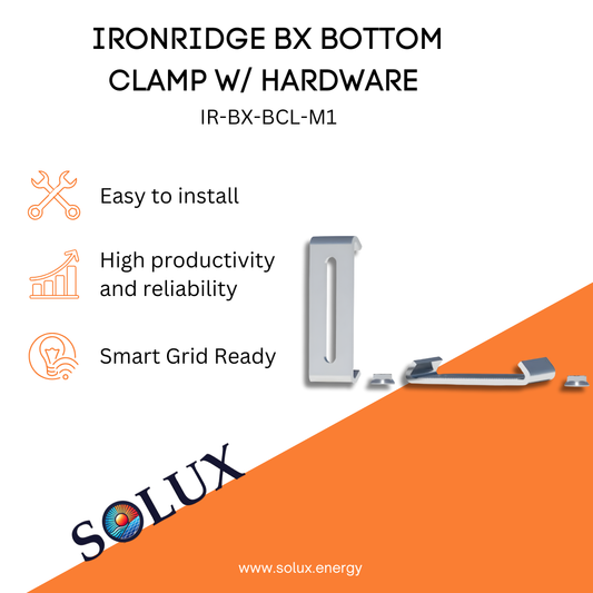 This is an image of Clamp Hardware - Ironridge BX Bottom Clamp