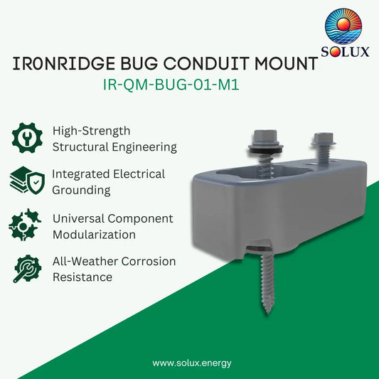 IronRidge IR-QM-BUG-01-M1 Bug, Conduit Mount, Mill (1 EA)