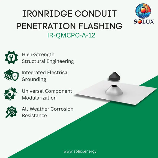 IronRidge IR-QMCPC-A-12 Conduit Penetration Flashing, Mill (Priced as each)
