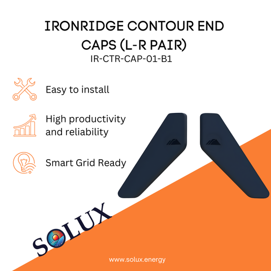 This is an image of End Caps - Ironridge Contour End Caps (L-R Pair)