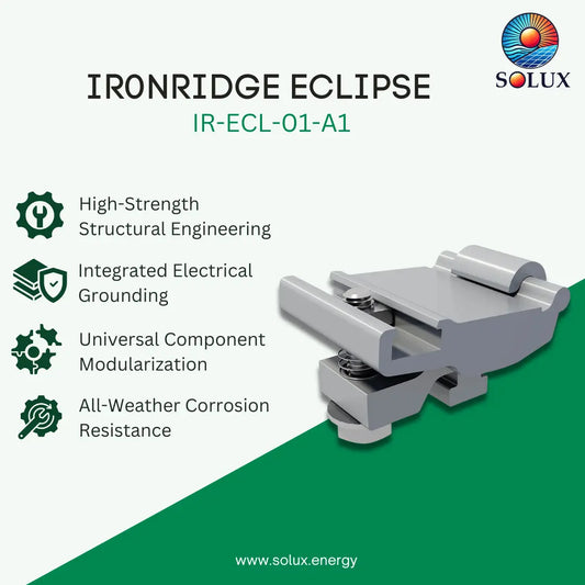 Ironridge Eclipse (XR Hidden End Clamp), Clear (Priced as each)