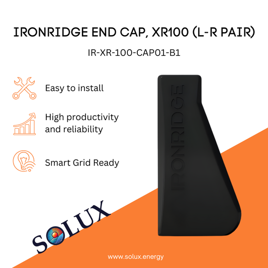 This is an image of Ridge End Cap Ironridge XR100 L/R Pair