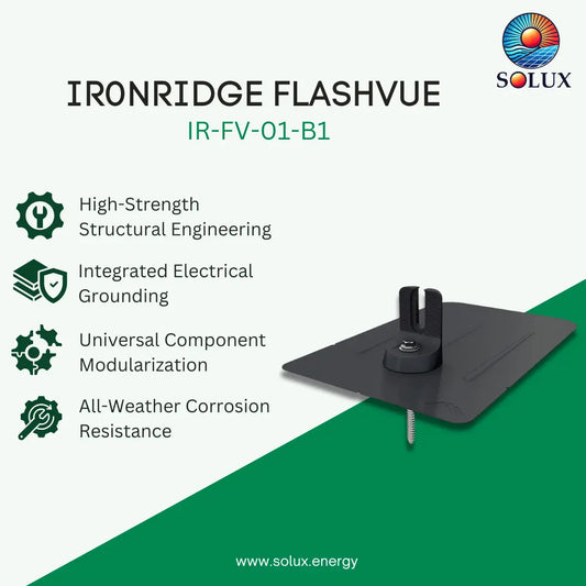 Ironridge FlashVue, Black (Priced as each)