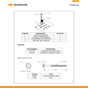 IR-FV-01-B1 rail accessories