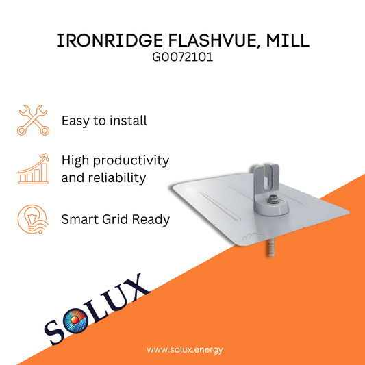 This is an image of Solar Flashing - Ironridge FlashVue Mill Finish