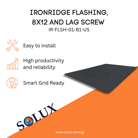 This is an image of Roof Flashings - Ironridge 8x12 Lag Screw Black US