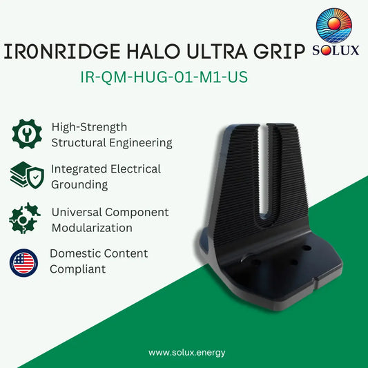 Ironridge Halo Ultra Grip (Includes 2 RD Screws), Mill, US Production (Priced as each)