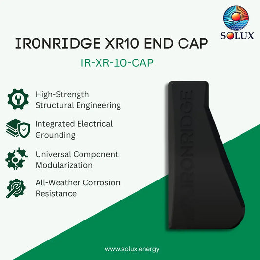 Ironridge Kit, End Cap XR10 (Priced as Bag of 10 sets)
