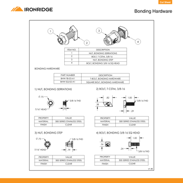 IR-BHW-TB-03-A1 grounding accessories