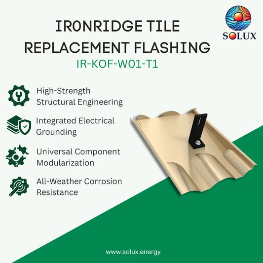 IronRidge IR-KOF-W01-T1 Ironridge Tile Replacement Flashing W, Tan (Priced as each)