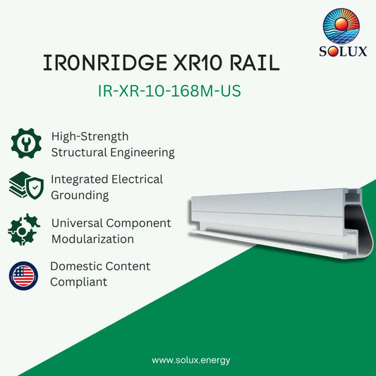 Ironridge XR10, Rail 168" (14 Feet) Mill, US Production (Priced as each)