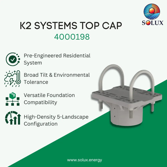 K2 Systems 4000198 GM Residential Top Cap 3, Kit