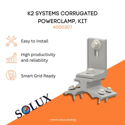 This is an image of Power Clamp Corrugated Kit | K2 Systems