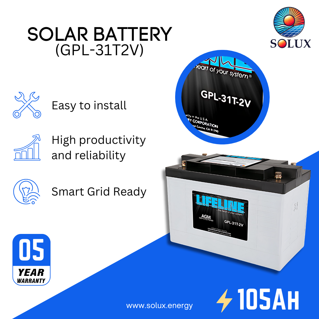 This is an image of Lifeline GPL-31T 12V 105Ah AGM Sealed Batteries