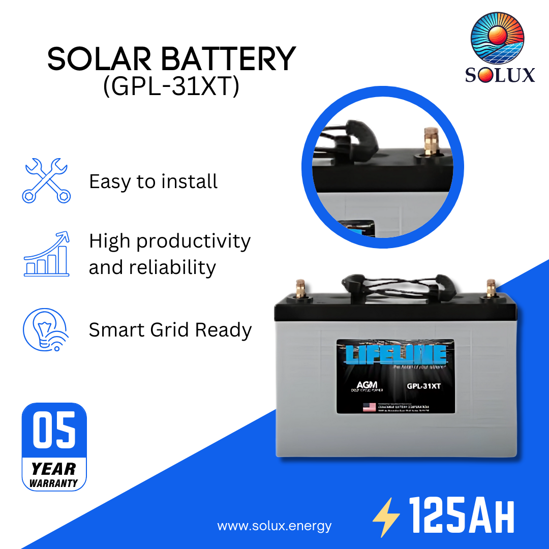 This is an image of Lifeline GPL-31XT 12 Volt 125Ah AGM Sealed Battery