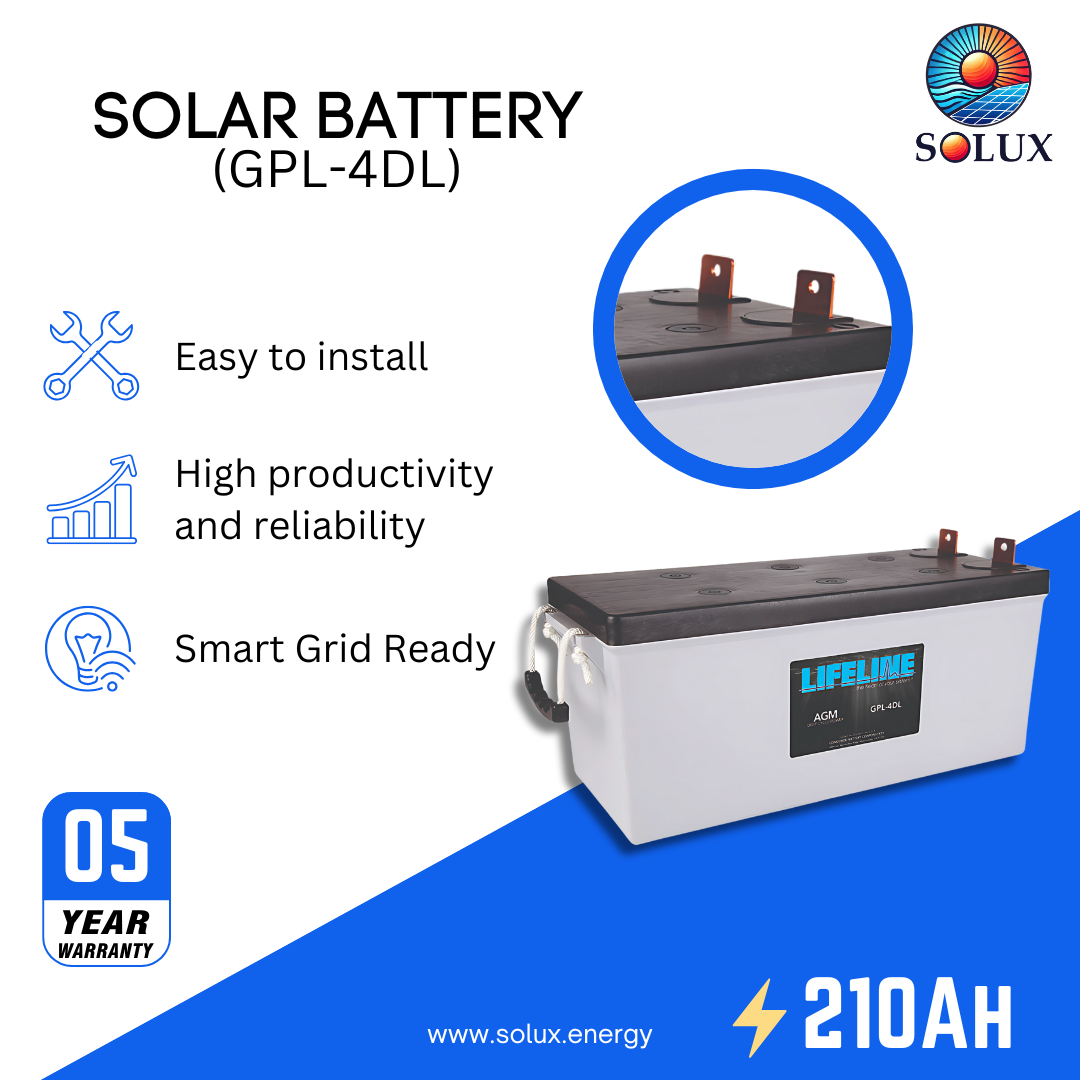 This is an image of Lifeline GPL-4DL 12V 210Ah AGM Sealed Battery