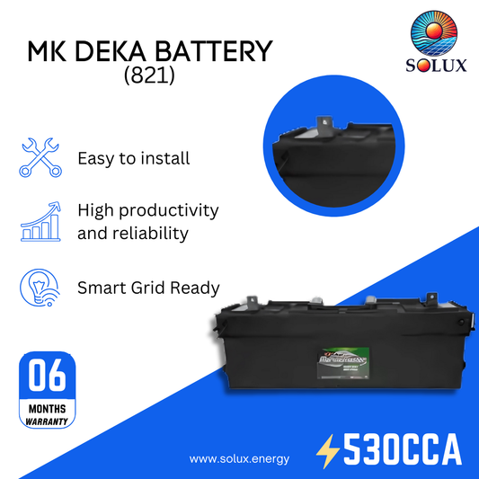 This is an image of MK Deka Industrial Battery Marine 821 8V FLA