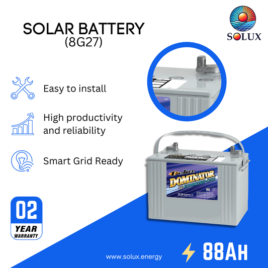 This is an image of MK Deka 8G27 88Ah 12V Deep Cycle Sealed GEL Batteries