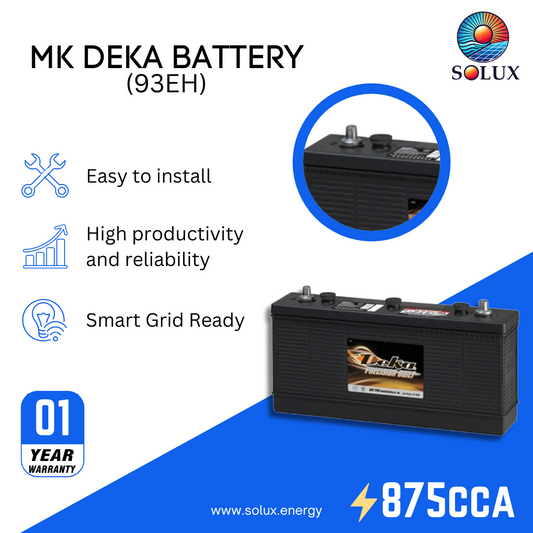 This is an image of MK Deka 6 Volt Battery 12V FLA 93EH