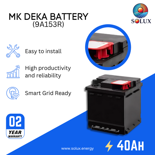 This is an image of MK Deka 12V 40Ah Battery AGM