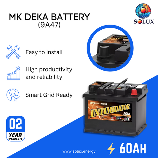 This is an image of MK Deka 12 Volt 60Ah Battery AGM