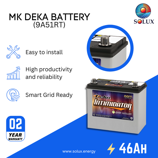 This is an image of MK Deka Battery for 12 Volt 46Ah AGM