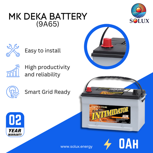 This is an image of MK Deka 12V 75Ah Battery AGM