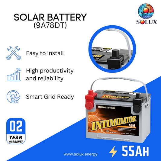 This is an image of MK AGM Deka Battery 55Ah 12V