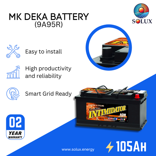 This is an image of MK Deka 105Ah 12 Volt Batteries