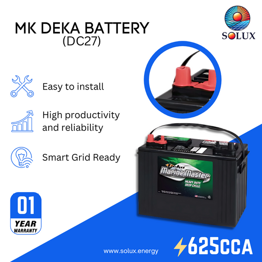 This is an image of MK Deka Marine Battery 12V DC27 FLA