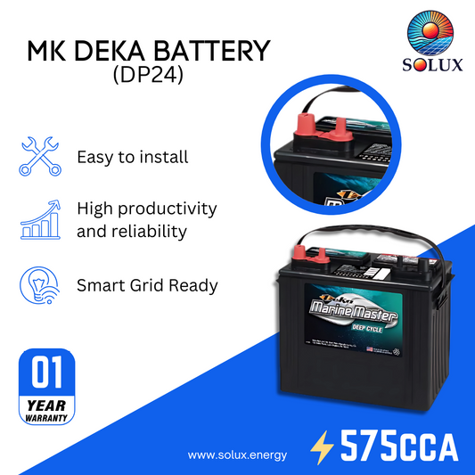 This is an image of MK Deka Marine Master Deep Cycle Battery 12V DP24