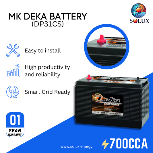 This is an image of MK Deka Deep Cycle 12V FLA DP31CS
