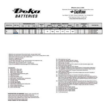 DP31CS battery 700 cca