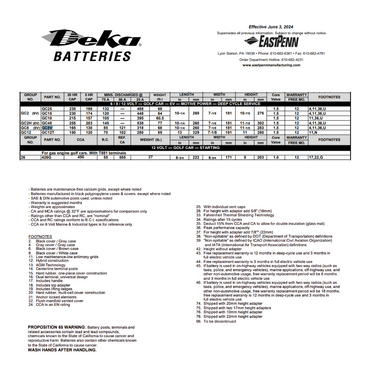 GC8V 8 volt golf cart battery