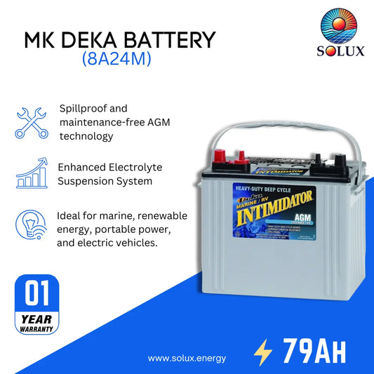 MK Deka Intimidator 8A24M AGM 12V 79Ah Deep Cycle Battery