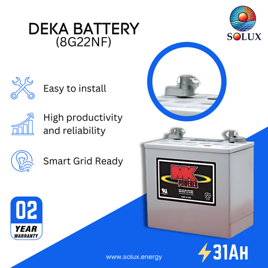 This is an image of MK Deka 51Ah 12 volt Gel Cell Battery Deep Cycle