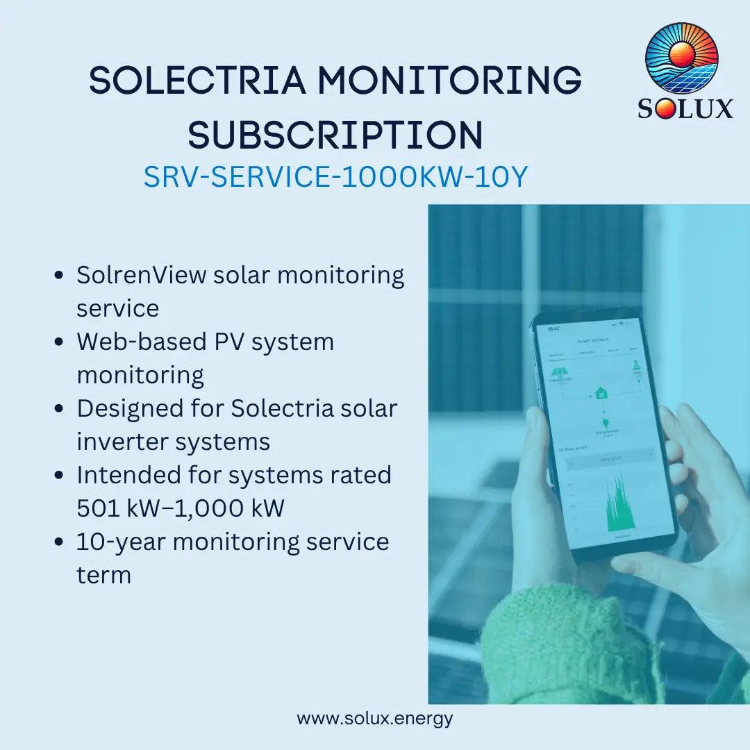 Yakasawa Solectria SRV-SERVICE-1000KW-10Y Monitoring Subscription