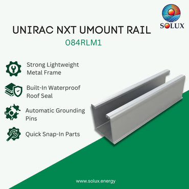 Unirac NXT UMOUNT RAIL (Sold Individually, Pkg Qty 168)