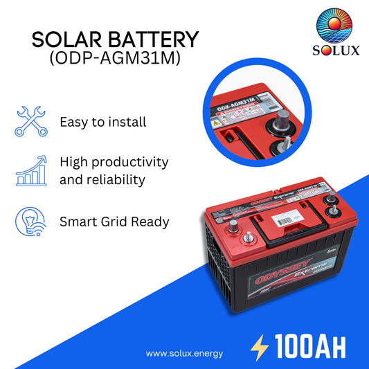 This is an image of Odyssey Battery 12VDC 100Ah Performance Series  Group 31 AGM Battery