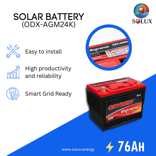 This is an image of Odyssey Battery Group 24 12VDC 76Ah Extreme Series AGM Battery