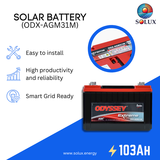 This is an image of Odyssey Battery ODX-AGM31M 12VDC 103Ah Extreme Series AGM Battery