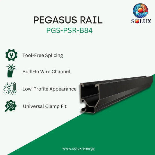 Pegasus PGS-PSR-B84 84 inches Black Rail