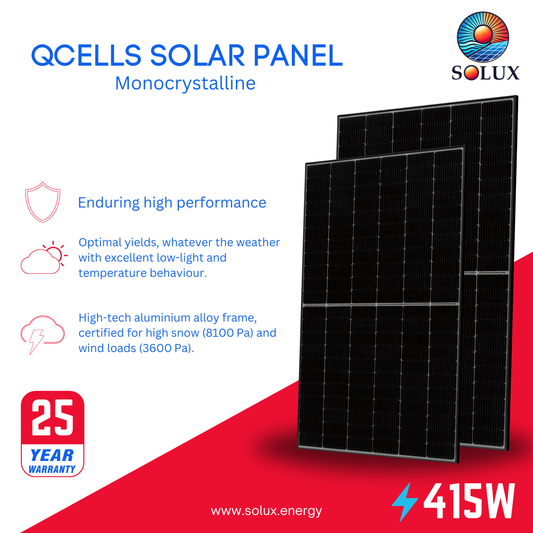This is an image of Q cell Solar Panels HQC-415MLQPG10-BK