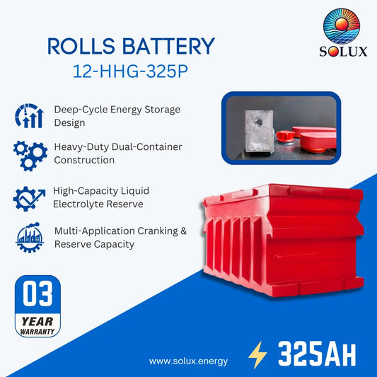Rolls Surrette 12-HHG-325P 12VDC 325Ah Deep Cycle Battery