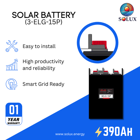 This is an image of Rolls Surrette 3-ELG-15P 6V 390Ah Flooded Deep Cycle Battery