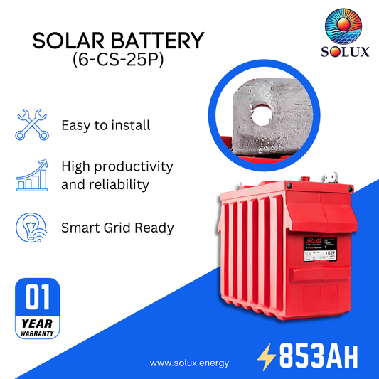 This is an image of Rolls Surrette 6-CS-25P 6VDC 853Ah Deep Cycle Flooded Batteries