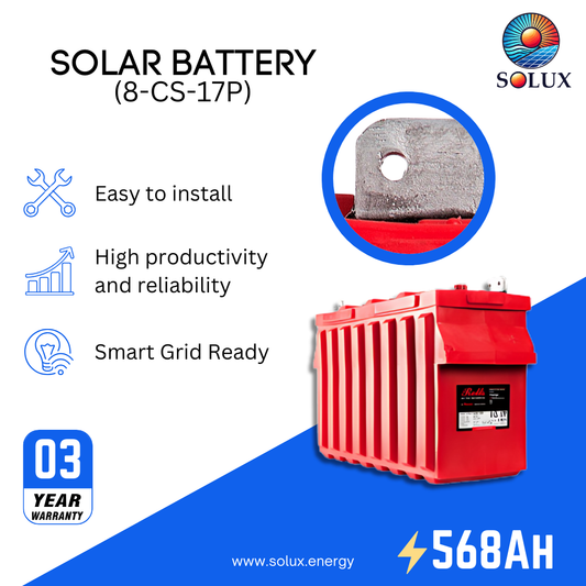 This is an image of Rolls Surrette 8-CS-17P 8VDC 568Ah Deep Cycle Battery