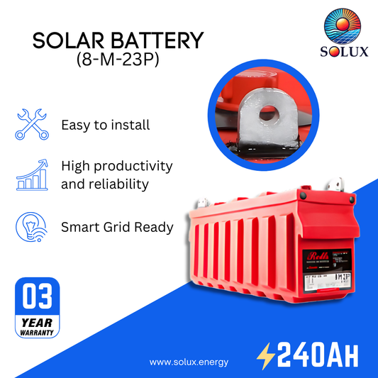 Rolls Surrette 8-M-23P 8VDC 240Ah Deep Cycle Battery